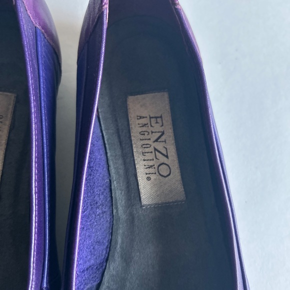 Enzo Angiolini Purple Genuine Leather Flats size 7.5 - Picture 11 of 13